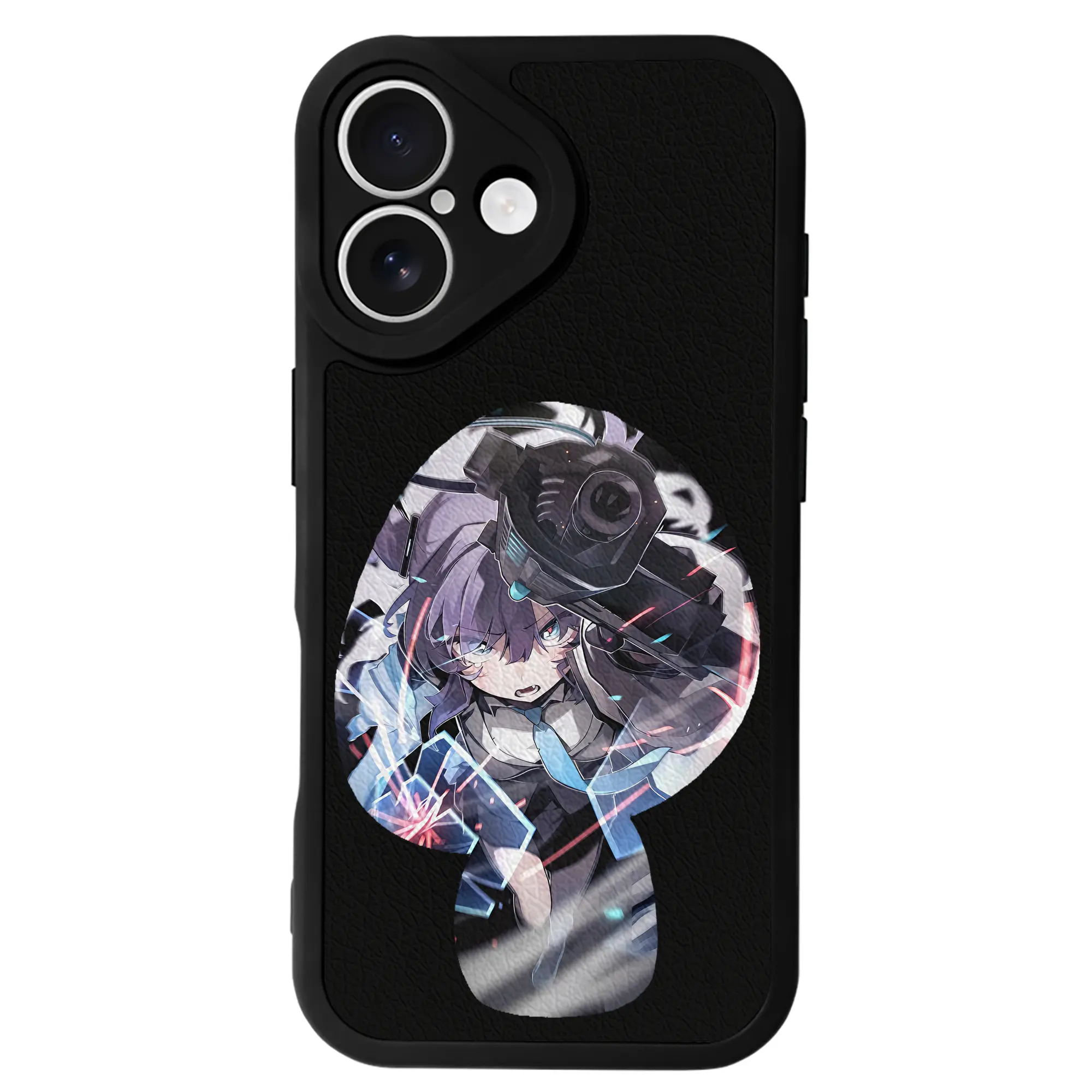 ブルーアーカイブ グッズ 早瀬 ユウカ - IPhone 16シリーズ対応 ・ シリコンスマホケース ・ レザー調 ・ 高精度フィット ・ 耐衝撃 ・ ワイヤレス充電対応 ・ 精密カット